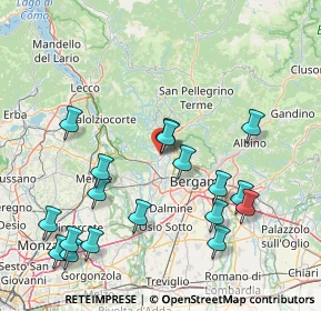 Mappa Via Montale Eugenio, 24030 Almenno San Bartolomeo BG, Italia (17.84278)