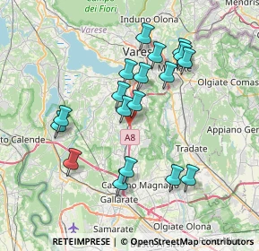 Mappa Via Varese, 21041 Albizzate VA, Italia (6.89222)