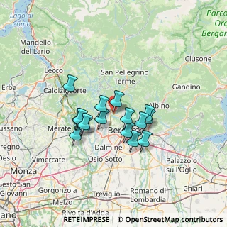 Mappa Viale Antonio Locatelli, 24011 Bergamo BG, Italia (10.2575)