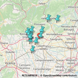 Mappa Via Bagolaro 31037 Loria TV. Parcheggio da Via Montesanto, 31037 Loria TV, Italia (9.94583)