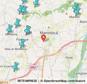 Mappa Via Gobbe, 36063 Marostica VI, Italia (2.9775)