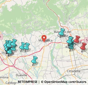 Mappa Via Gobbe, 36063 Marostica VI, Italia (11.161)