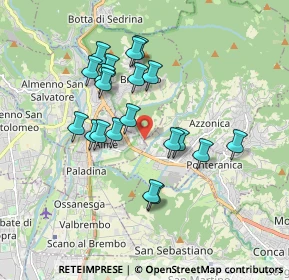 Mappa Via Valli, 24018 Villa d'Almè BG, Italia (1.5885)