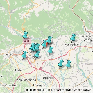 Mappa 36060 Fara Vicentino VI, Italia (5.96929)