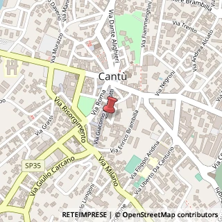 Mappa Salita Andrea Camuzio, 1, 22063 Cantù, Como (Lombardia)