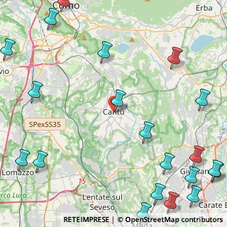 Mappa Via Camuzio, 22063 Cantù CO, Italia (6.9925)