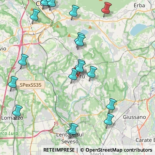 Mappa Via Camuzio, 22063 Cantù CO, Italia (5.545)