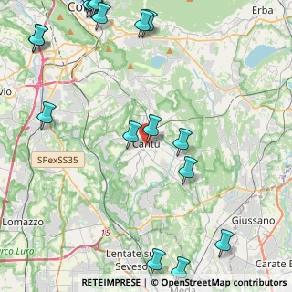 Mappa Via Camuzio, 22063 Cantù CO, Italia (6.592)