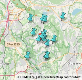 Mappa Salita Andrea Camuzio, 22063 Cantù CO, Italia (2.56571)