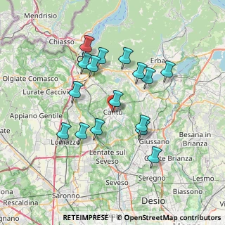 Mappa Piazza Boldorini, 22063 Cantù CO, Italia (6.67625)