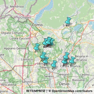 Mappa Via Giacomo Matteotti, 22063 Cantù CO, Italia (5.53571)