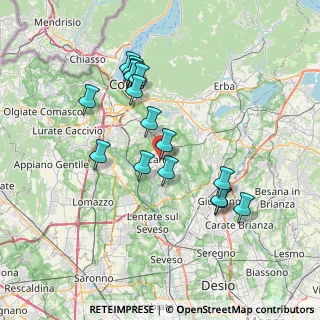 Mappa Via Giacomo Matteotti, 22063 Cantù CO, Italia (6.78)