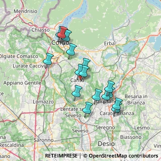 Mappa V.le Ospedale, 22063 Cantù CO, Italia (6.50706)