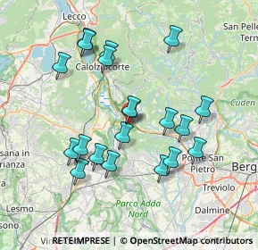 Mappa Via Dorando Pietri, 24034 Cisano Bergamasco BG, Italia (7.054)