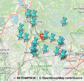Mappa Via Dorando Pietri, 24034 Cisano Bergamasco BG, Italia (7.049)