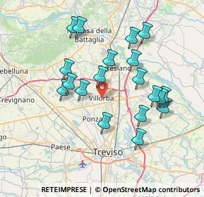 Mappa Via Trento, 31050 Villorba TV, Italia (7.01789)