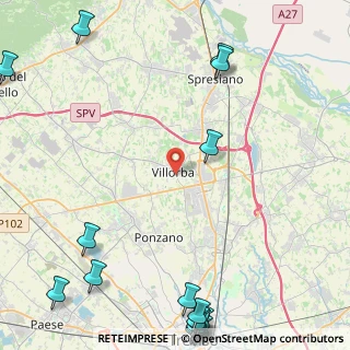 Mappa Via Trento, 31020 Villorba TV, Italia (7.27059)