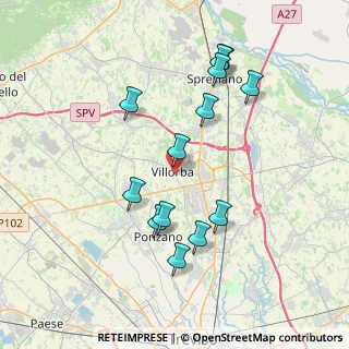 Mappa Via Trento, 31020 Villorba TV, Italia (3.70231)