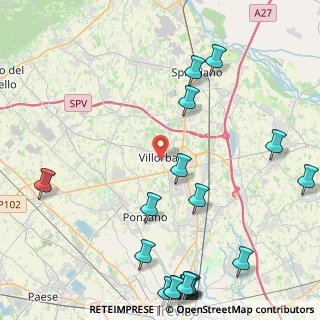 Mappa Via Trento, 31020 Villorba TV, Italia (6.25)
