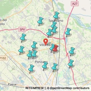 Mappa Via Trento, 31020 Villorba TV, Italia (3.95833)