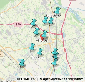 Mappa Via Trento, 31050 Villorba TV, Italia (3.64692)