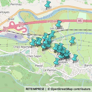 Mappa Località Chez Sapin, 11020 Fénis AO, Italia (0.33214)