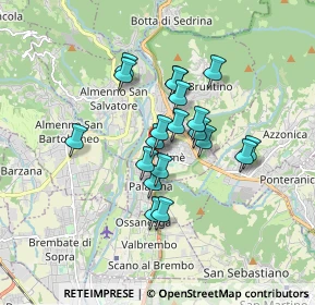 Mappa Via Divisione Julia, 24011 Almè BG, Italia (1.287)