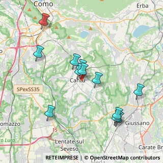Mappa Via Fabio Filzi, 22063 Cantù CO, Italia (3.7875)