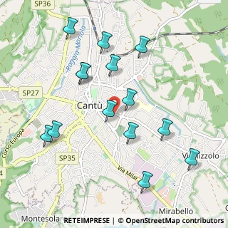 Mappa Via Fabio Filzi, 22063 Cantù CO, Italia (1.03357)