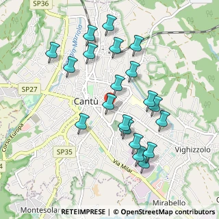 Mappa Via Fabio Filzi, 22063 Cantù CO, Italia (0.9465)