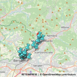 Mappa Via Guglielmo Marconi, 24022 Alzano Lombardo BG, Italia (4.3905)