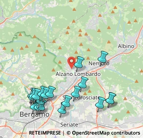 Mappa Via Guglielmo Marconi, 24022 Alzano Lombardo BG, Italia (4.928)