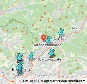 Mappa Via Guglielmo Marconi, 24022 Alzano Lombardo BG, Italia (4.88091)