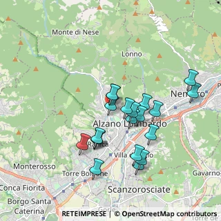 Mappa Via Guglielmo Marconi, 24022 Alzano Lombardo BG, Italia (1.638)