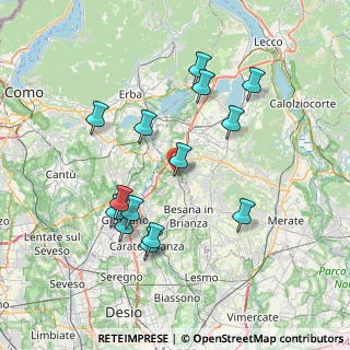Mappa Via dell'Atleta, 20837 Veduggio con Colzano MB, Italia (7.34)