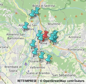 Mappa Piazzale Don Antonio Seghezzi, 24011 Almè BG, Italia (1.25643)
