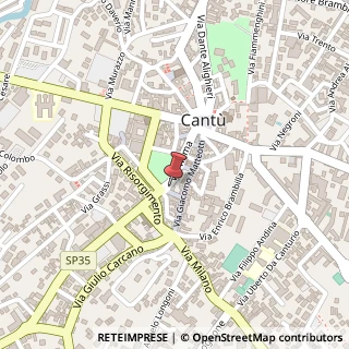 Mappa Piazza Fiume, 1, 22063 Cantù, Como (Lombardia)
