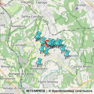 Mappa Piazza Fiume, 22063 Cantù CO, Italia (0.93286)