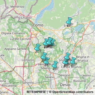 Mappa Piazza Fiume, 22063 Cantù CO, Italia (5.54429)