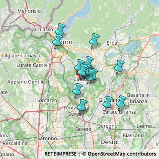 Mappa Piazza Fiume, 22063 Cantù CO, Italia (5.0725)