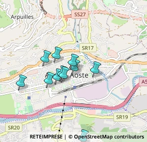 Mappa Via Porta Pretoria, 11100 Aosta AO, Italia (0.72545)