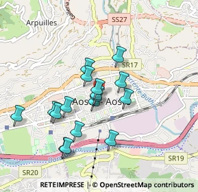 Mappa Via De Sales Monsignor, 11100 Aosta AO, Italia (0.76059)