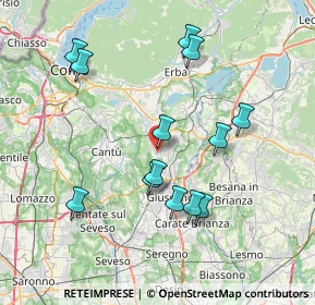 Mappa Via del Fontanile, 22040 Brenna CO, Italia (7.38308)