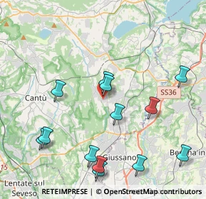 Mappa Via del Fontanile, 22040 Brenna CO, Italia (4.56385)