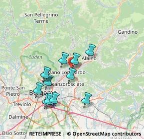 Mappa Via Acqua dei Buoi, 24027 Nembro BG, Italia (6.58167)