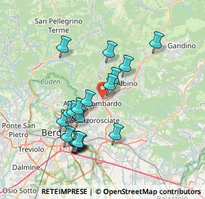 Mappa Via Acqua dei Buoi, 24027 Nembro BG, Italia (6.927)