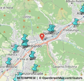 Mappa Via Acqua dei Buoi, 24027 Nembro BG, Italia (2.94875)