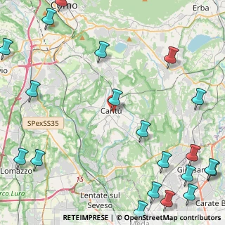 Mappa Piazza Degli Alpini, 22063 Cantù CO, Italia (6.966)