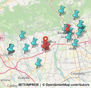Mappa Via Praelle, 36063 Marostica VI, Italia (9.219)