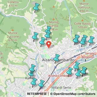 Mappa Via Montelungo, 24022 Alzano Lombardo BG, Italia (1.3415)